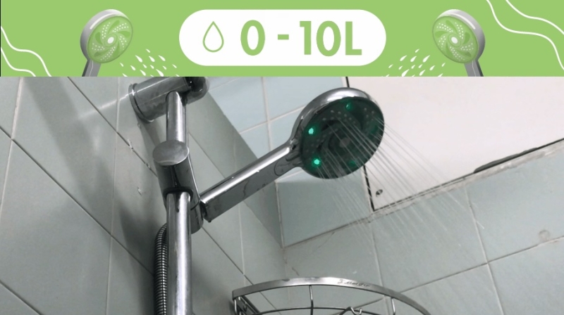 HKUST has piloted 85 smart showerheads equipped with water-powered LED lights in two halls.