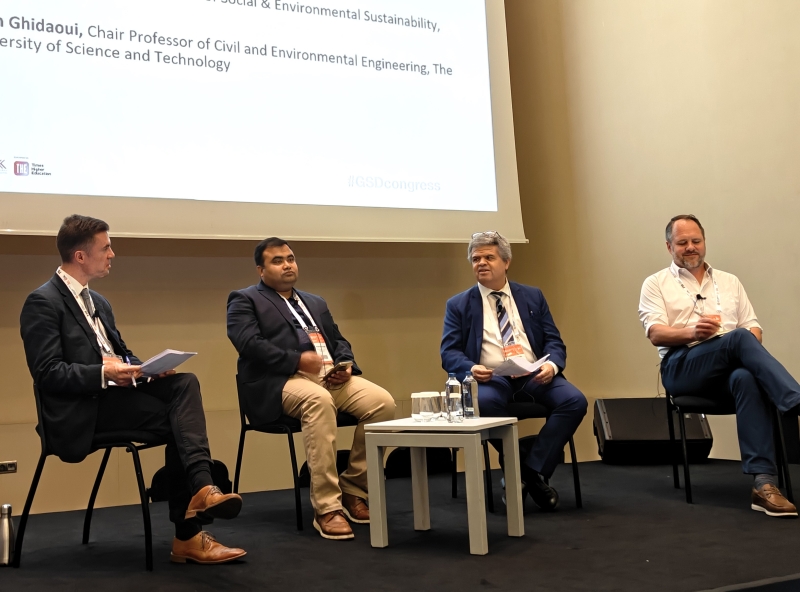Prof. Mohamed Salah GHIDAOUI, HKUST Chair Professor of Department of Civil and Environmental Engineering (second right), joins scholars and industry experts to explore innovative solutions that ensure the sustainability of our interconnected systems in water, energy and food.