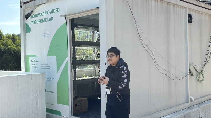 Vertical garden project showcased how to reduce the demand for land and water in agriculture and promote a new model of mobile food production.