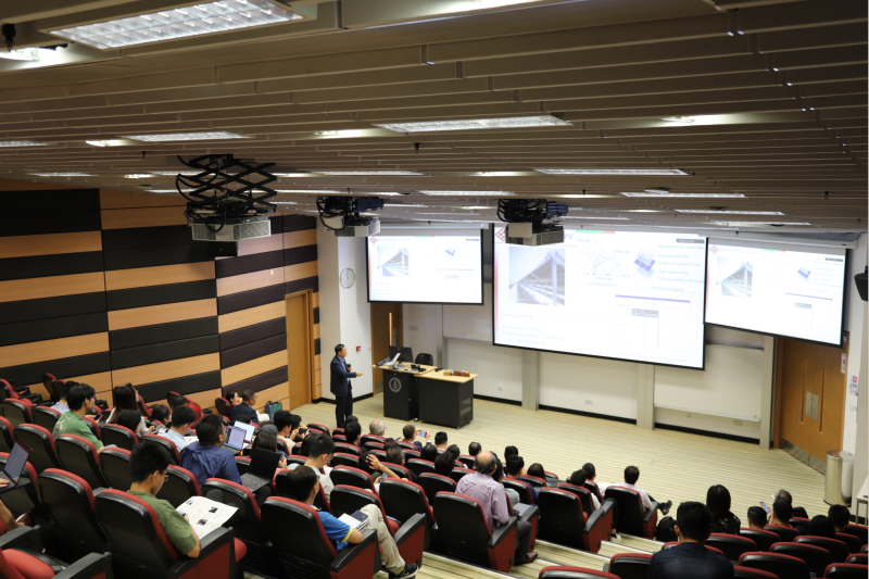 Prof. YANG Hongxing, Department of Building Environment and Energy Engineering at The Hong Kong Polytechnic University sharing about the rapid development of BIPV technology