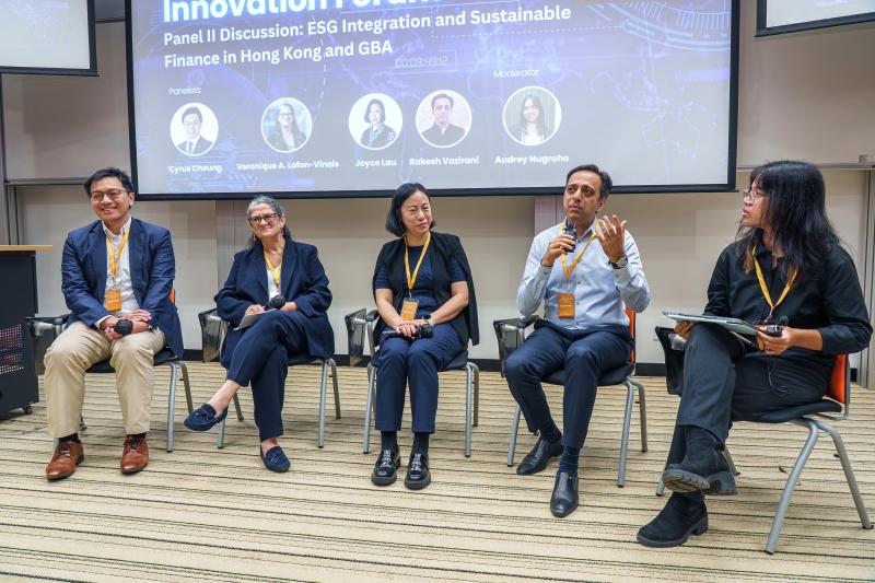 Panel II discussed ESG Integration and Sustainable Finance in Hong Kong and GBA.