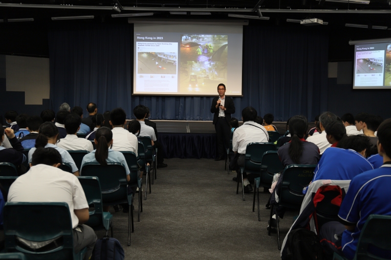 Ir Edwin Fung, Technical Director, Land Supply /Municipal at AECOM, covered climate resilience risk from typhoons and flooding, as well as mitigation measures such as the use of water sensitive urban design like bioswales and raingardens for flood mitigation and enhancing freshwater ecosystems.