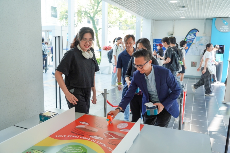 Three fun and educational game booths were thoughtfully designed together with collaborating HKUST business students to effectively communicate the key messages of the campaign.