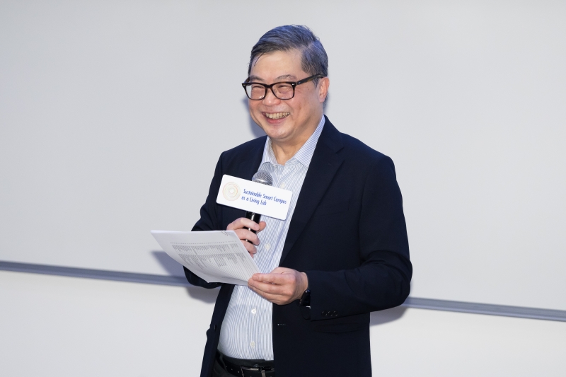 In the opening remarks, Prof. Kar Yan Tam, Vice-President for Administration and Business emphasized HKUST's commitment to sustainability, with the Living Lab initiative playing a key role in accelerating the development of sustainability solutions.  