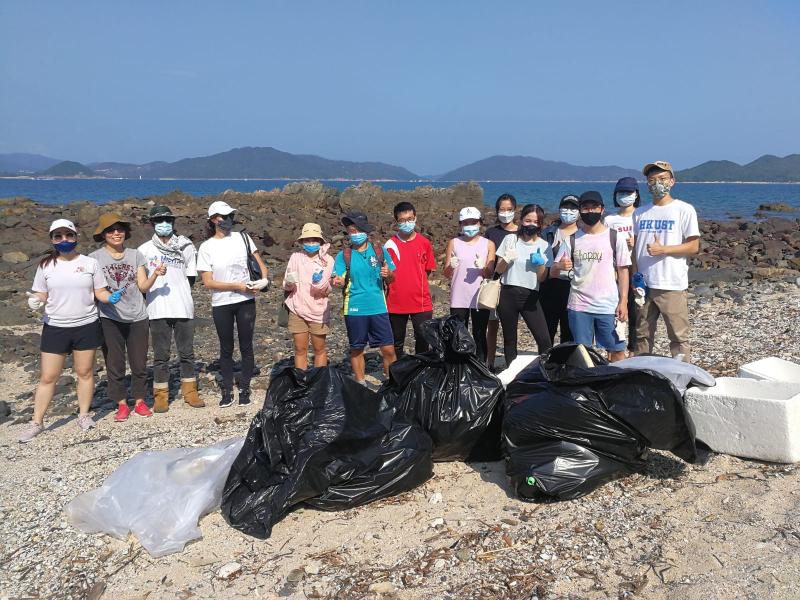 New green team group of “Clean the Beach”.